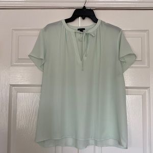 Ann Taylor Mint Short Sleeve Shirt